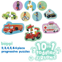 Vehicles 10 in 1 Toddler Jigsaw Puzzle - Anilas UK