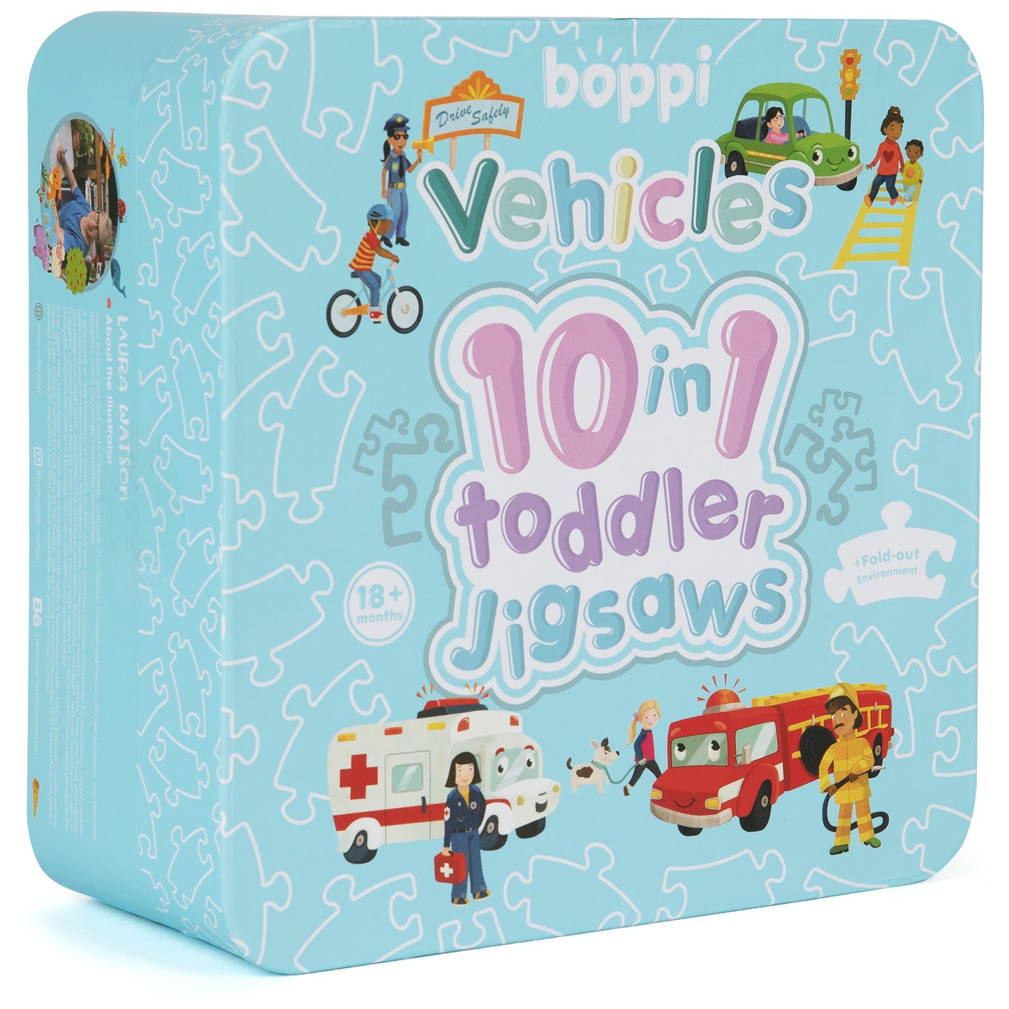 Vehicles 10 in 1 Toddler Jigsaw Puzzle - Anilas UK
