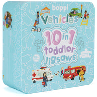 
              Vehicles 10 in 1 Toddler Jigsaw Puzzle - Anilas UK
            