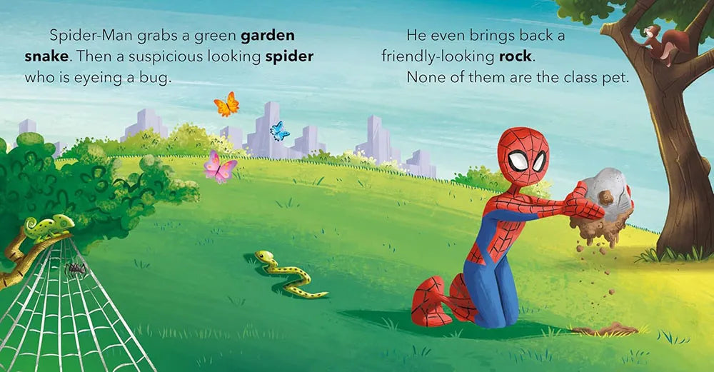 Vibrant illustrations in Marvel Spider-Man book