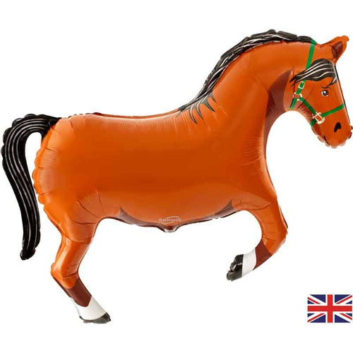 Brown Horse Shaped Foil Balloon 89cm for Party Decor