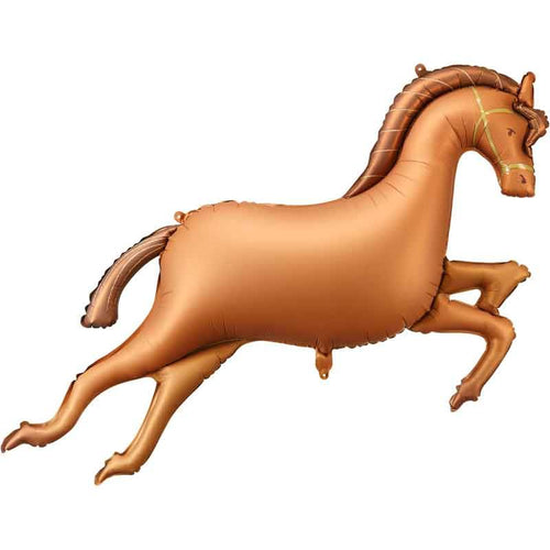 Brown Horse Shaped Foil Balloon 125cm for Party Decor