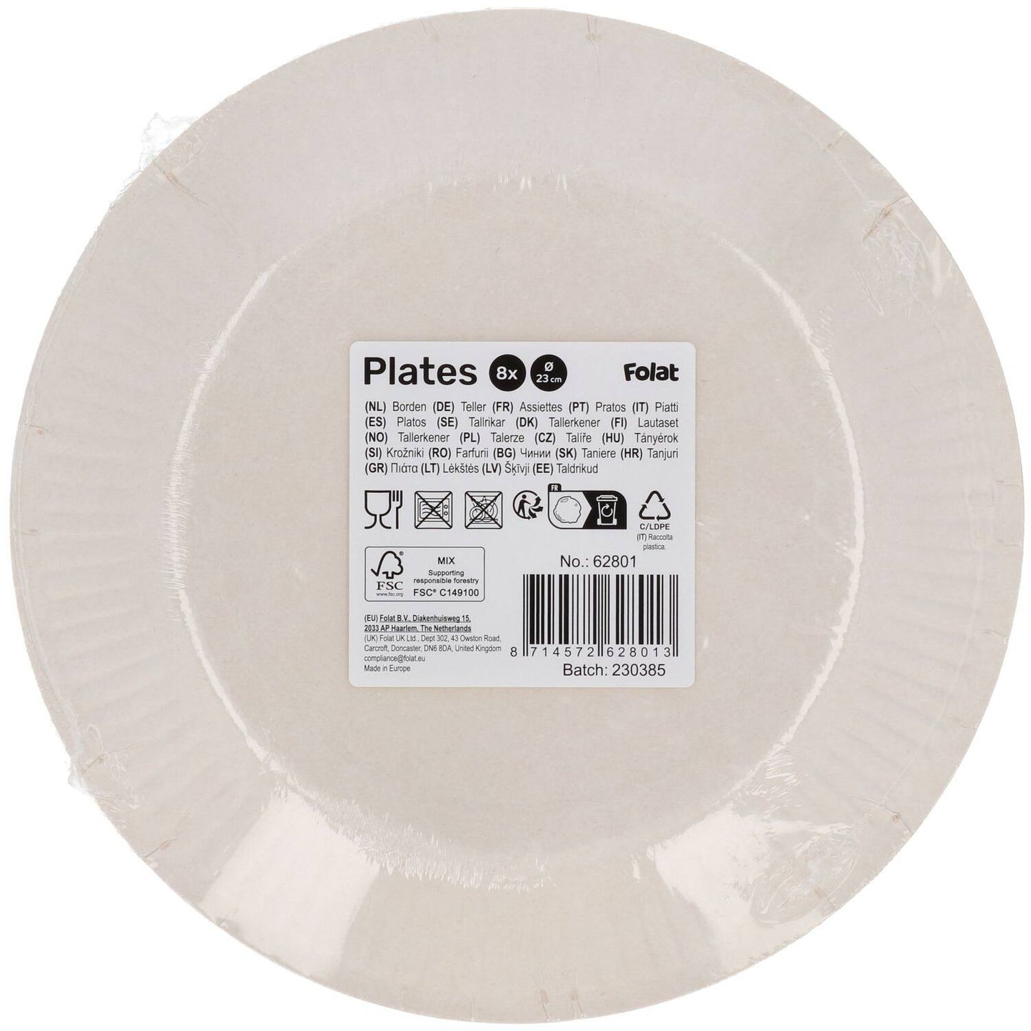 Buzzing Bugs Paper Plates - 23cm (Pack of 8) - Anilas UK