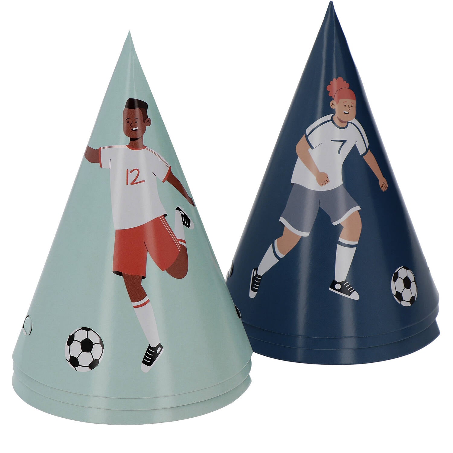 New Party Hats - Fantastic Football (6 pieces) - Anilas UK