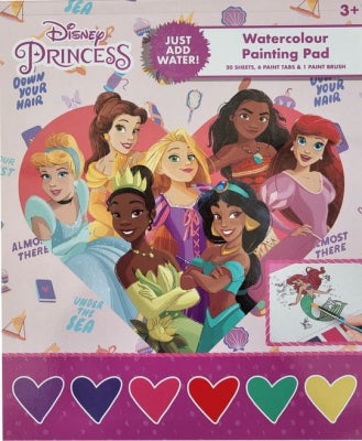 Disney Princess Watercolour Painting Pad - Anilas UK
