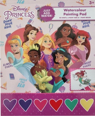 Disney Princess Watercolour Painting Pad