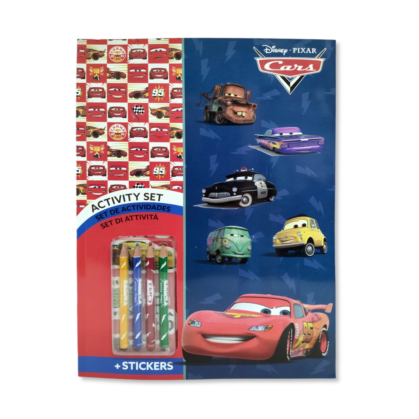 Disney Cars Colouring Book with Stickers & Pencils