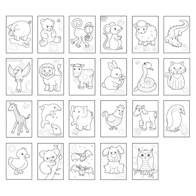 Animals Colouring Book - Anilas UK