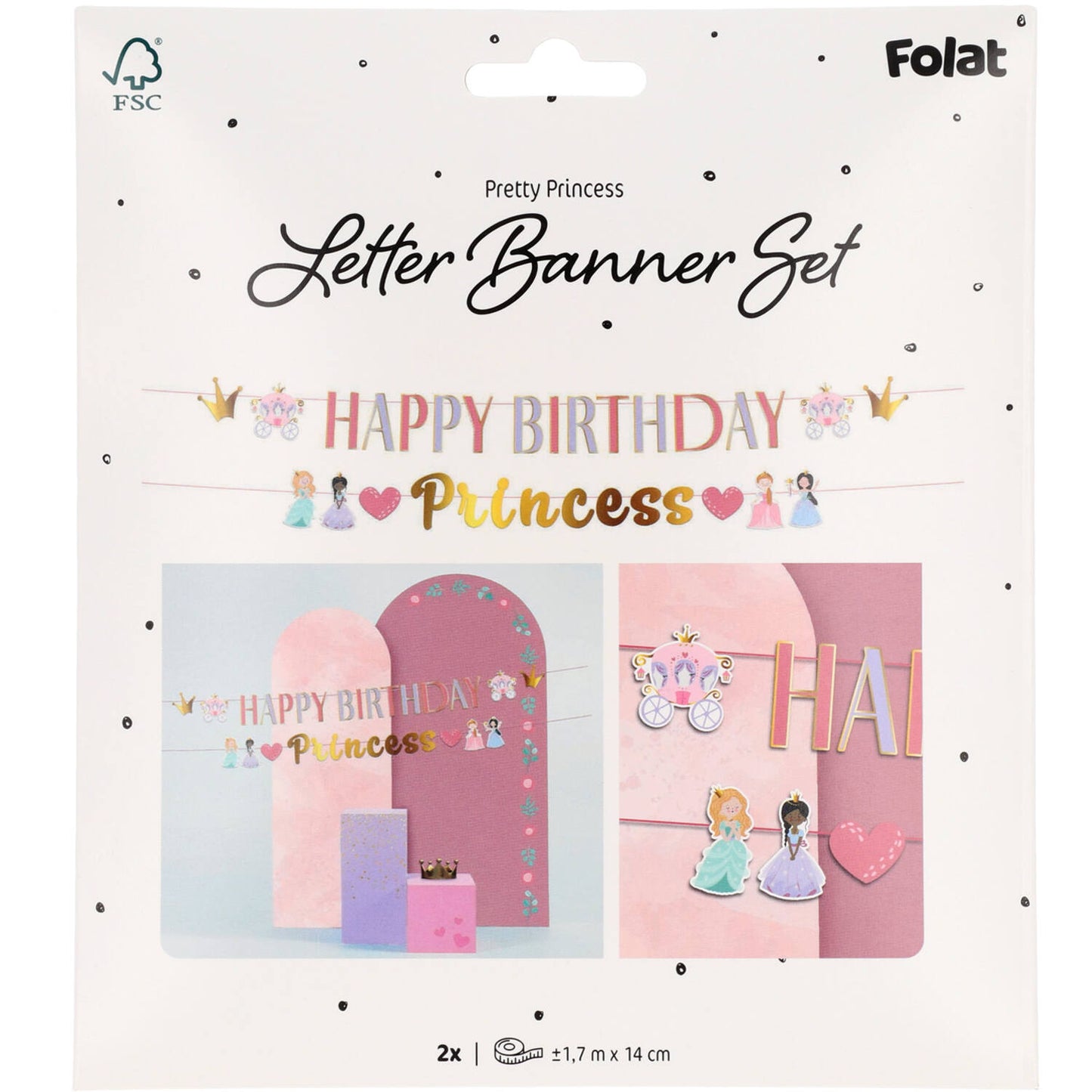 Pretty Princess Letter Banner Set (1.5 meters) - Anilas UK