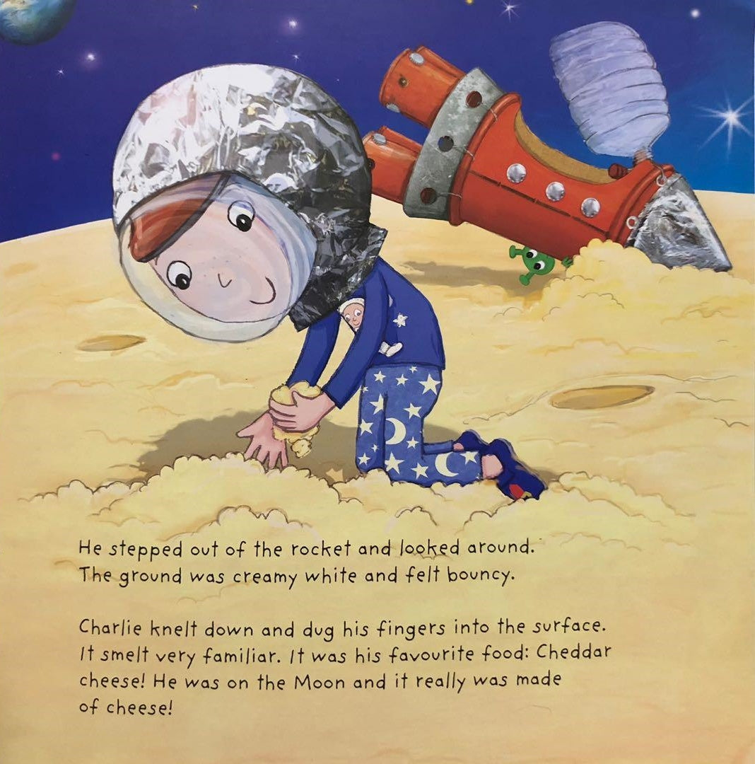 Charlie And The Cheese Monster Children's Picture Story Book - Anilas UK