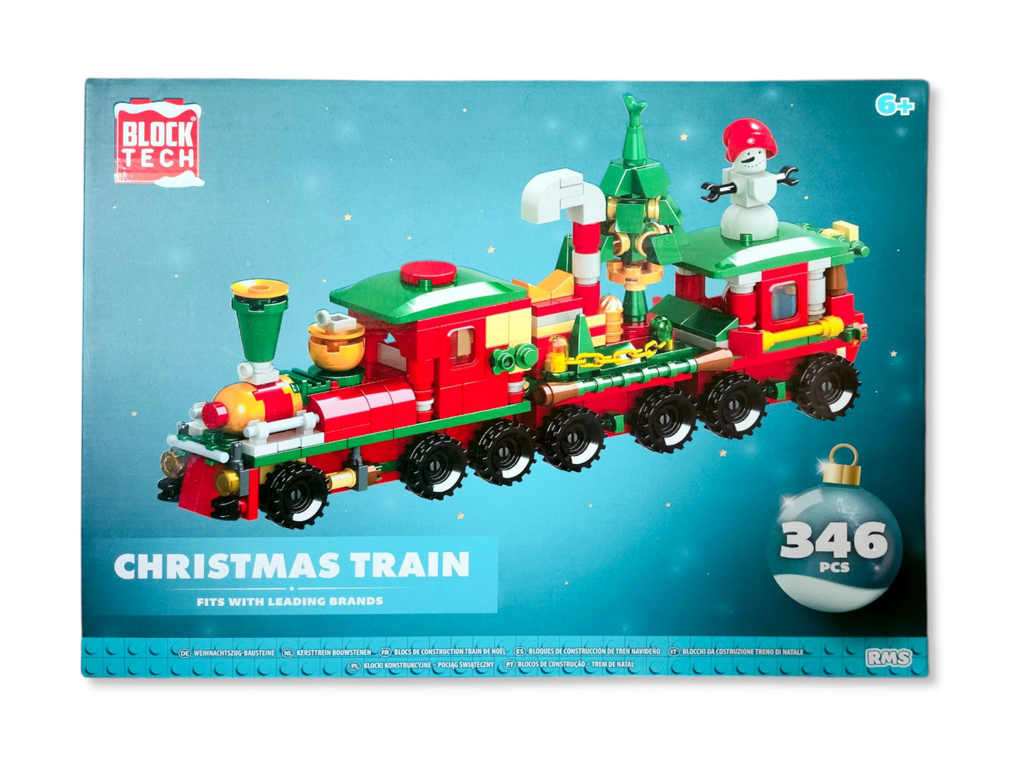 Christmas Train Building Blocks set with 346 pieces