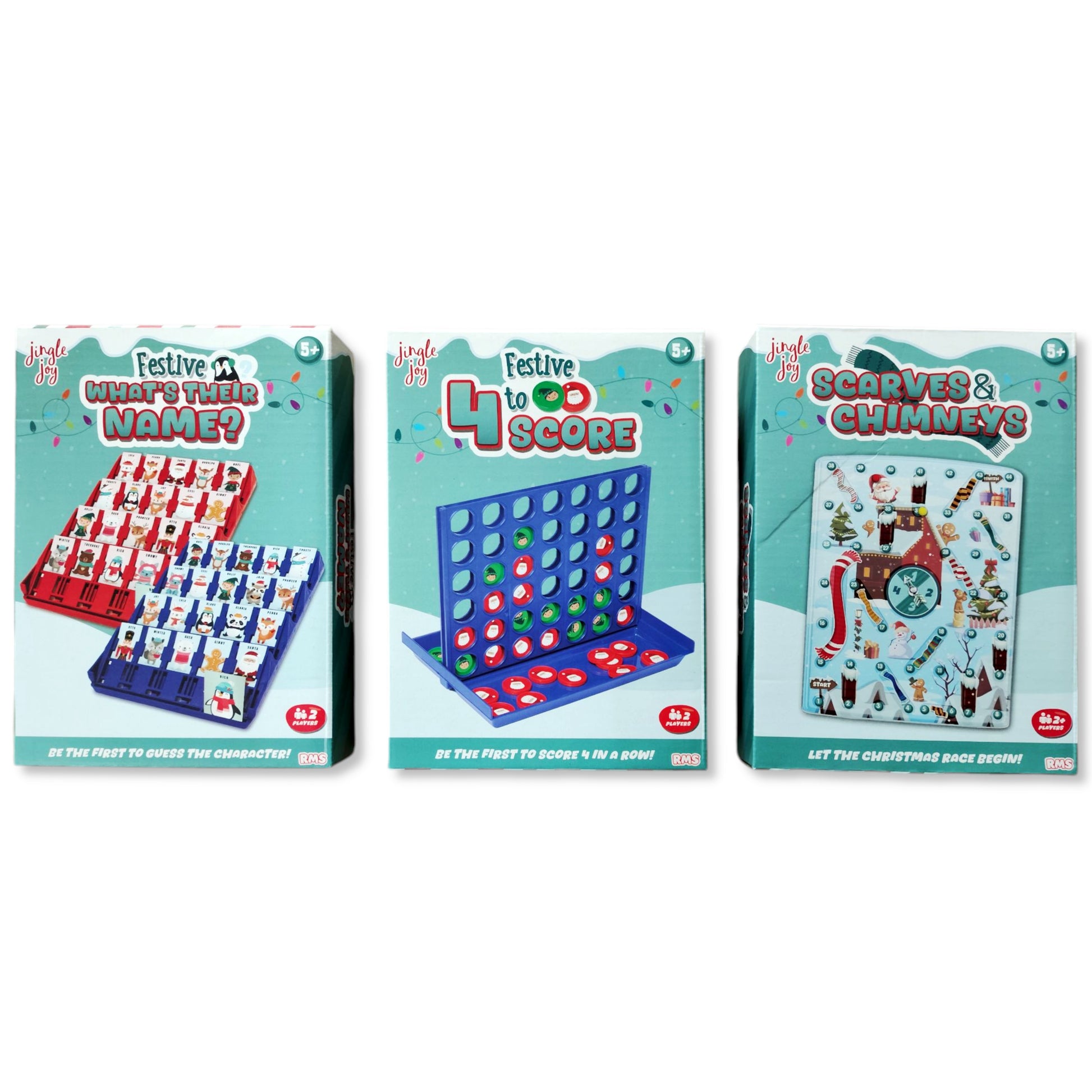 Assorted Christmas Travel Games Jingle Joy set in box