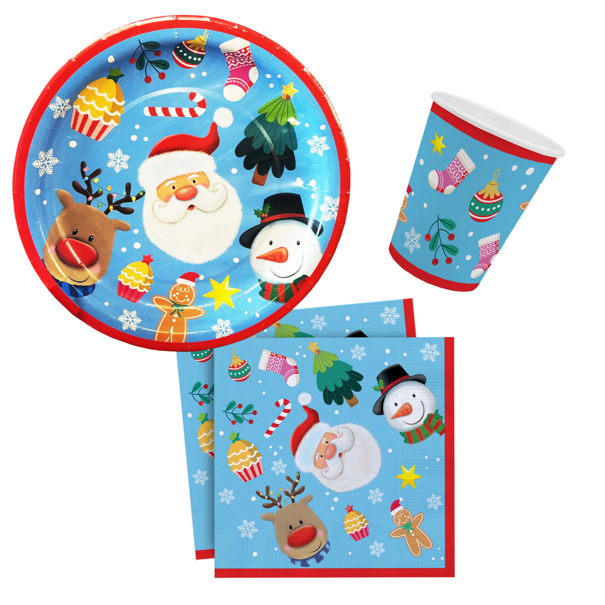 Anila's Christmas Children's Character Party Pack for 12 people