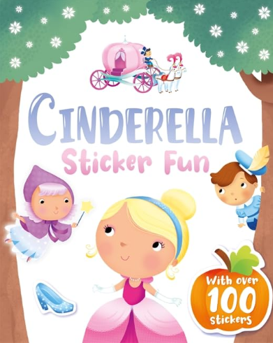 Cinderella full-colour sticker activity book with cardboard crafts