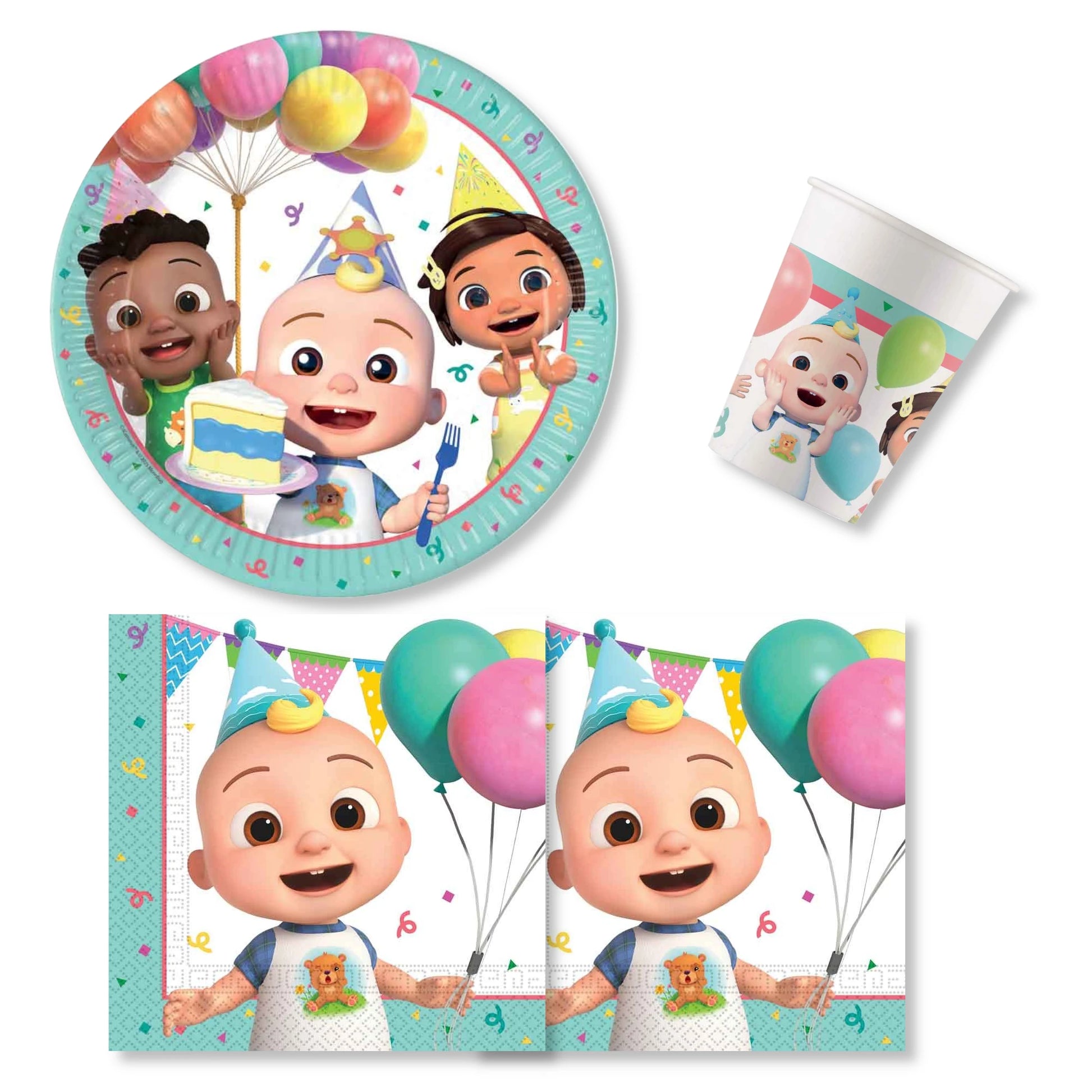 Cocomelon Party Pack for 16 people - Anilas UK