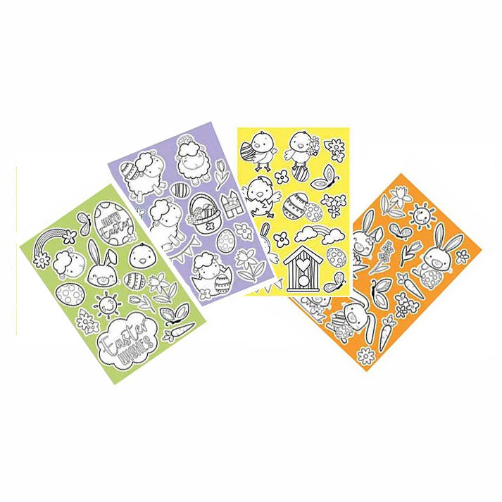 Easter Colour Your Own Sticker Sheets - Anilas UK