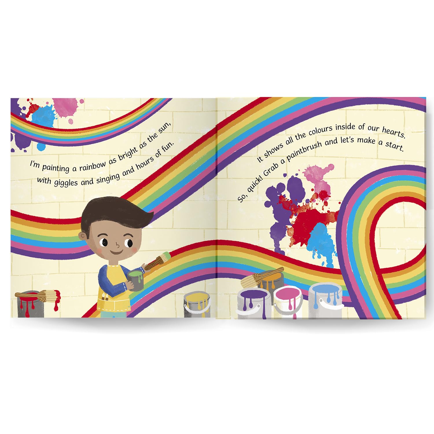 Colourful feelings scene in Life is a Rainbow book