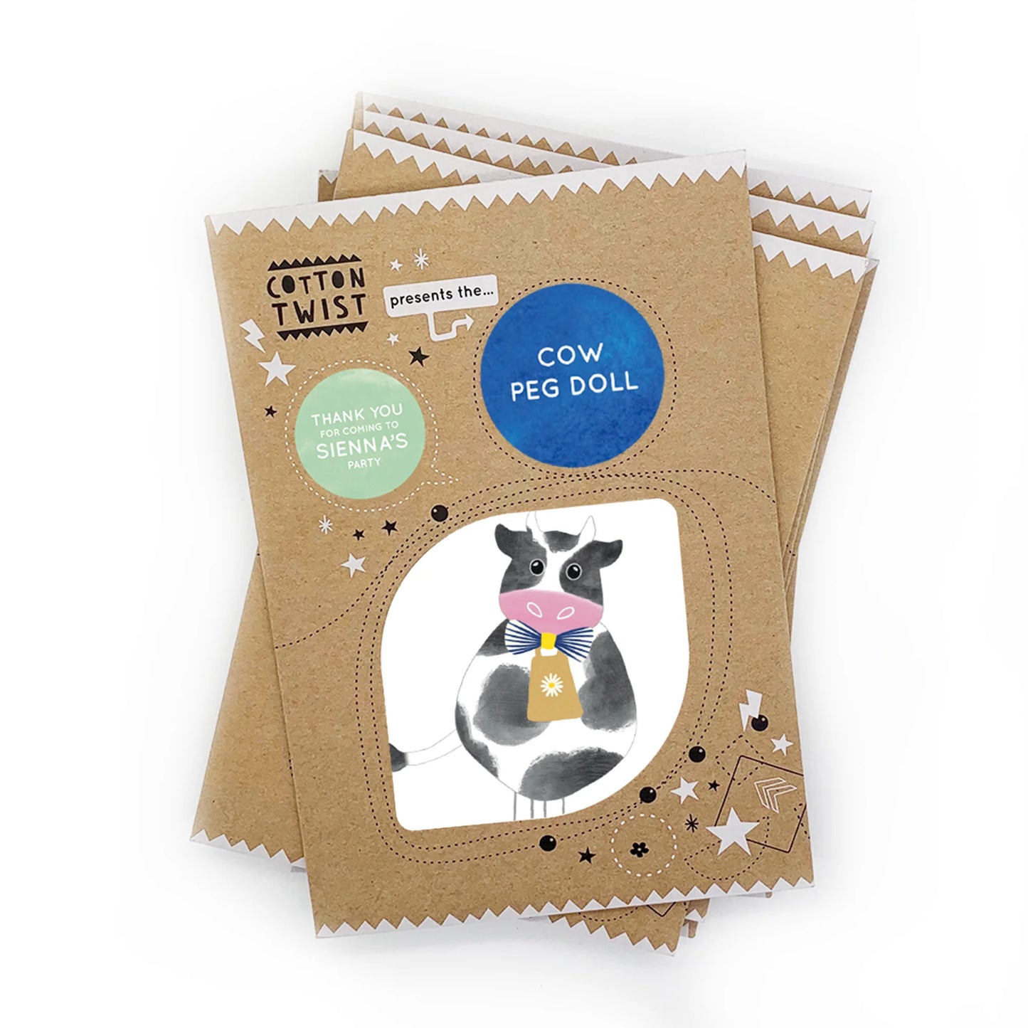 Make Your Own Cow Peg Doll - Anilas UK