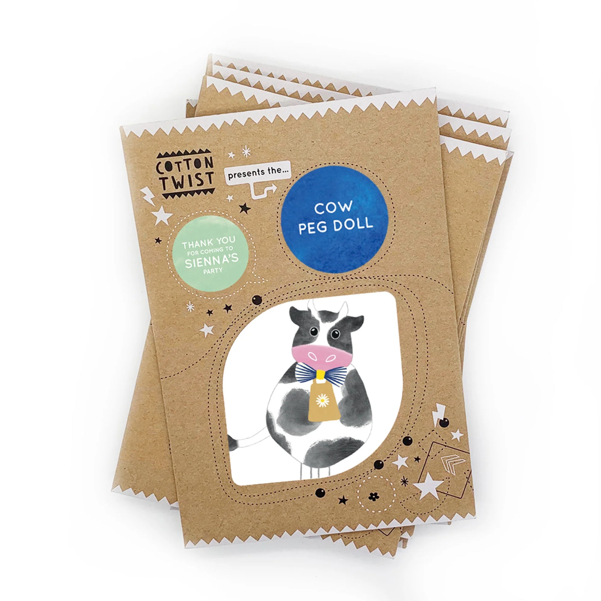 Make Your Own Cow Peg Doll - Anilas UK