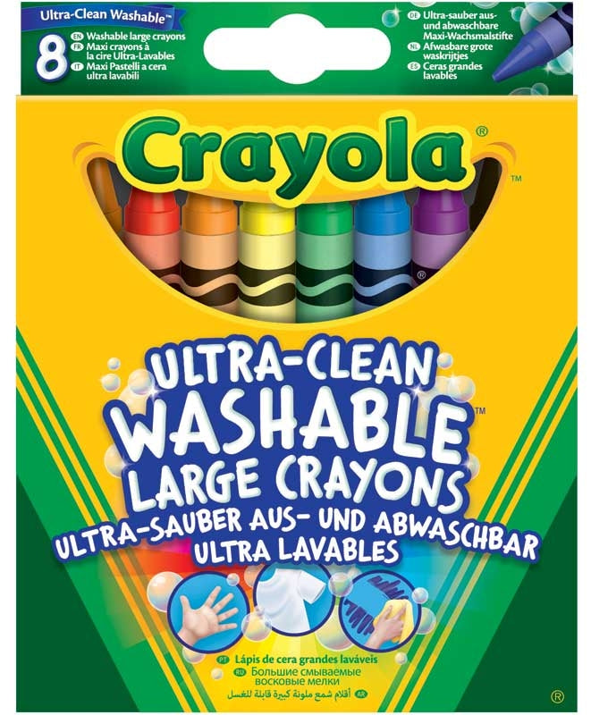 Crayola 8 Washable Large Crayons - Anilas UK