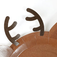 Reindeer Shape Paper Plates - 23cm (Pack of 10) - Anilas UK