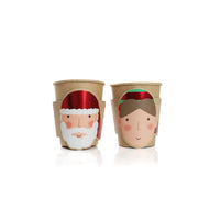 DIY Santa and Elf Face Paper Cups (Pack of 10) - Anilas UK