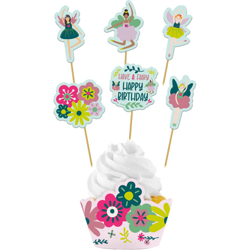 Cupcake Deco Set - Fabulous Fairy (6 sets) - Anilas UK