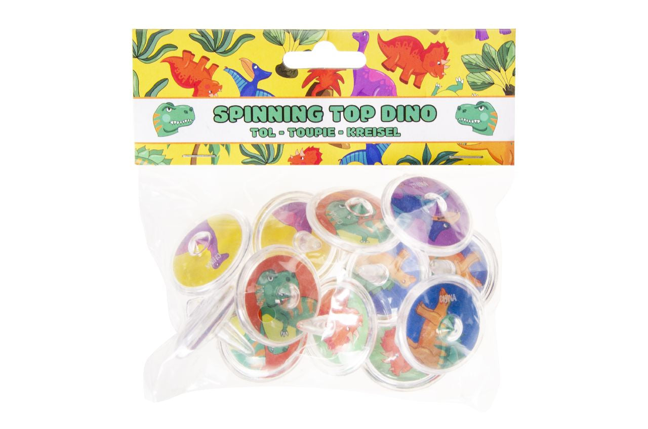 Spinning Top Dino (pack of 12) - Anilas UK