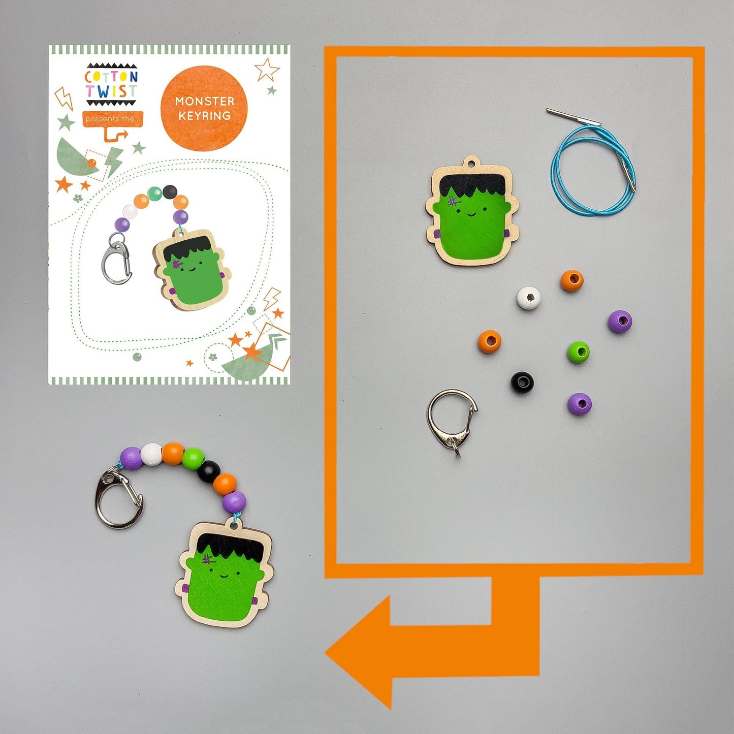 Make Your Own Monster Keyring - Anilas UK