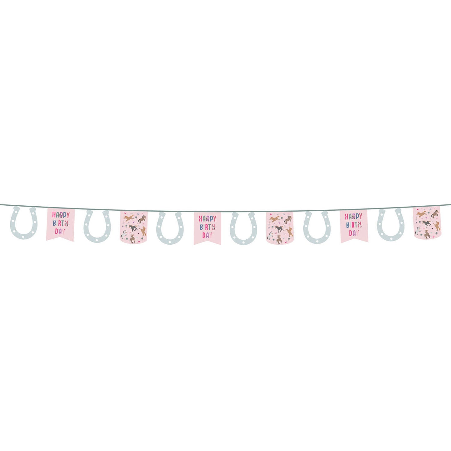 Happy Horse "Happy Birthday" Flag Banner - Anilas UK