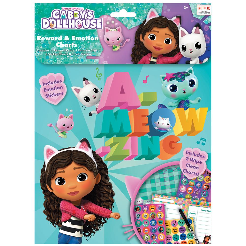 Gabby's Dollhouse Reward & Emotions Charts - Anilas UK