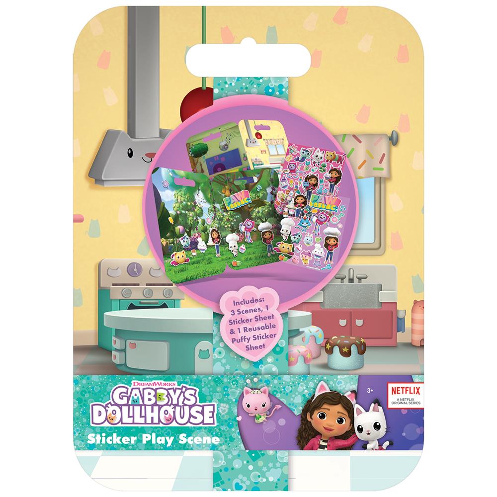 Gabbys Dollhouse Sticker Play Scene - Anilas UK