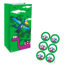 Dinosaur Paper Party Bag with Sticker - Anilas UK