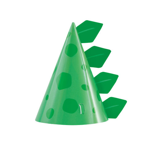 Blue & Green Dinosaur Party Hats (Pack Of 8) - Anilas UK