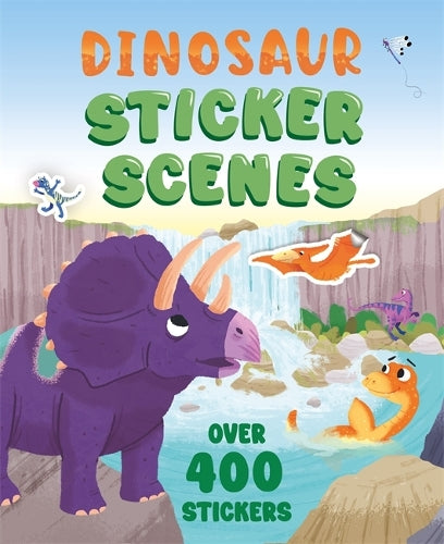 Dinosaur Sticker Scenes book cover with dinosaur pals and stickers