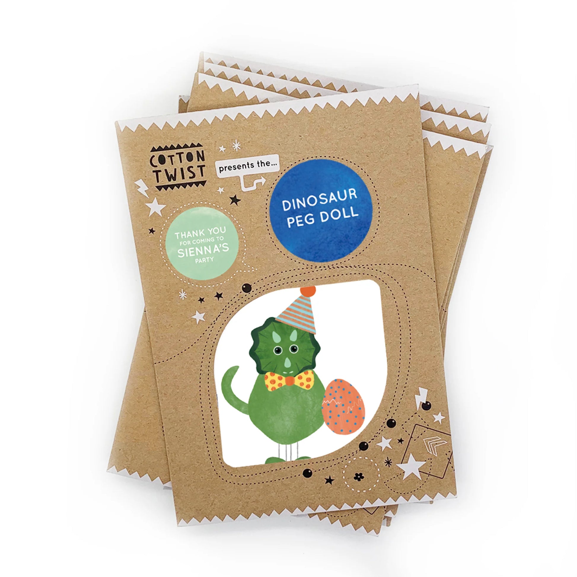 Make Your Own Dinosaur Peg Doll - Anilas UK