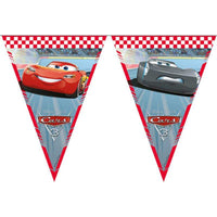 
              Disney Cars 3 Triangle Flag Banner 2.3m with Lightning McQueen designs
            