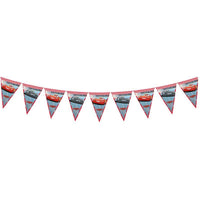 
              Disney Cars 3 Triangle Flag Banner 2.3m with Lightning McQueen designs
            