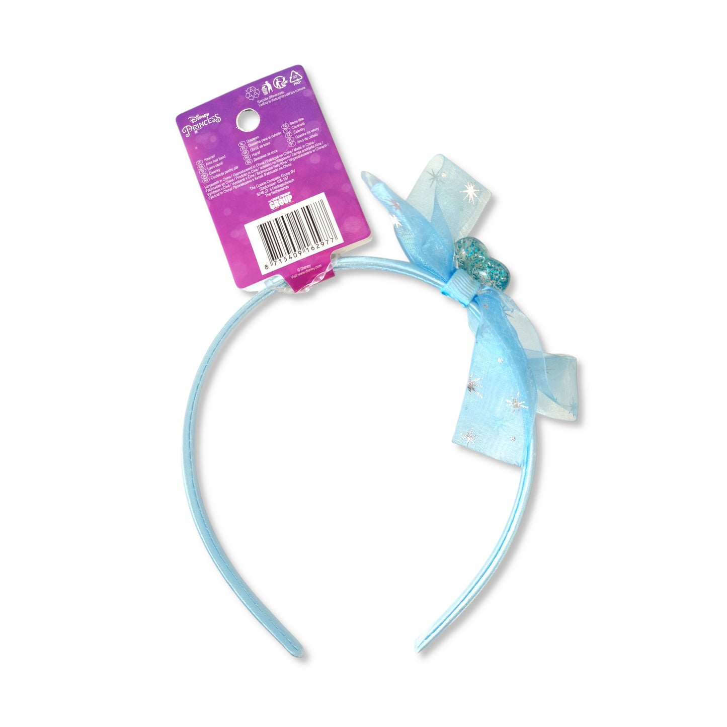 Disney Cinderella Princess Hair Band back view highlighting adjustable stretch fabric and gentle fit for comfortable wear on delicate hair