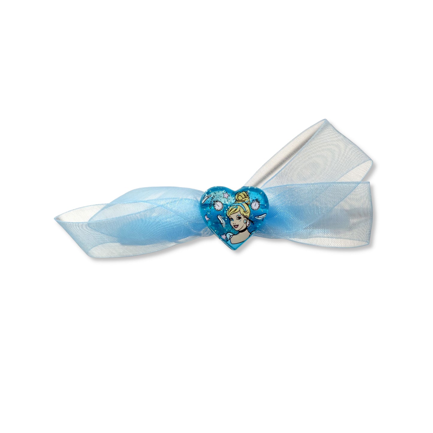 Disney Cinderella Princess Hair Band detail view highlighting adjustable stretch fabric and gentle fit for comfortable wear on delicate hair