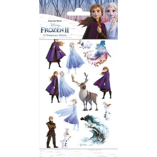 Disney Frozen Temporary Tattoos 100 x 200mm with Elsa and Anna designs