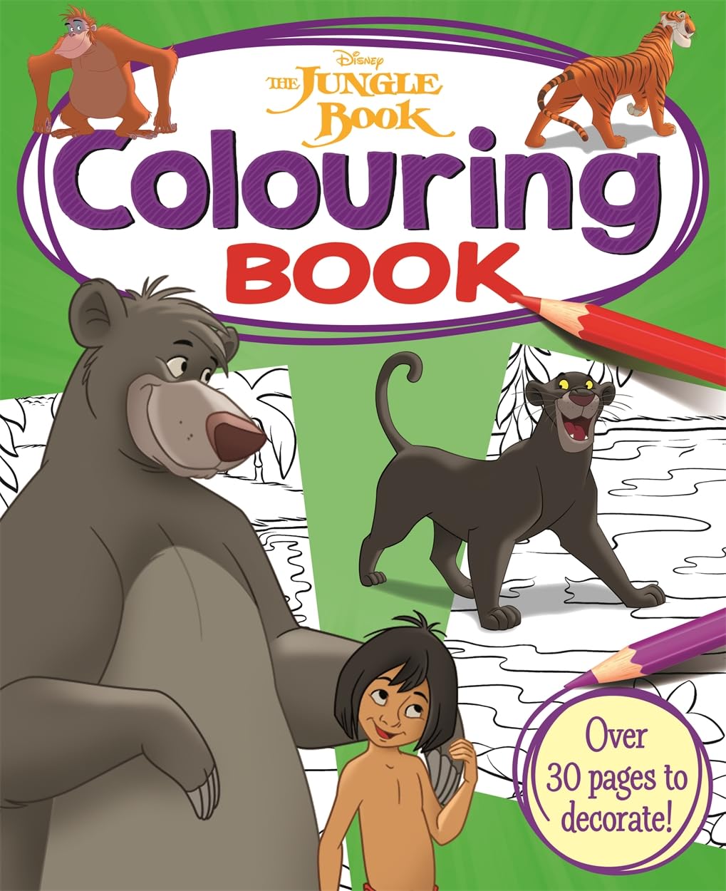 Disney The Jungle Book Colouring Book with 30+ scenes