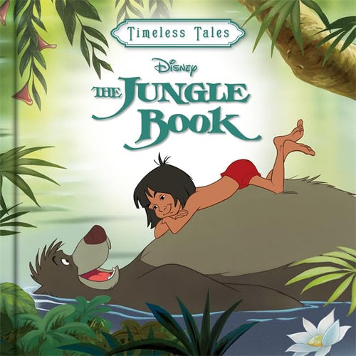 Disney: The Jungle Book Timeless Tales – Mowgli’s Journey Storybook cover with vibrant Mowgli and jungle illustration for children 3+