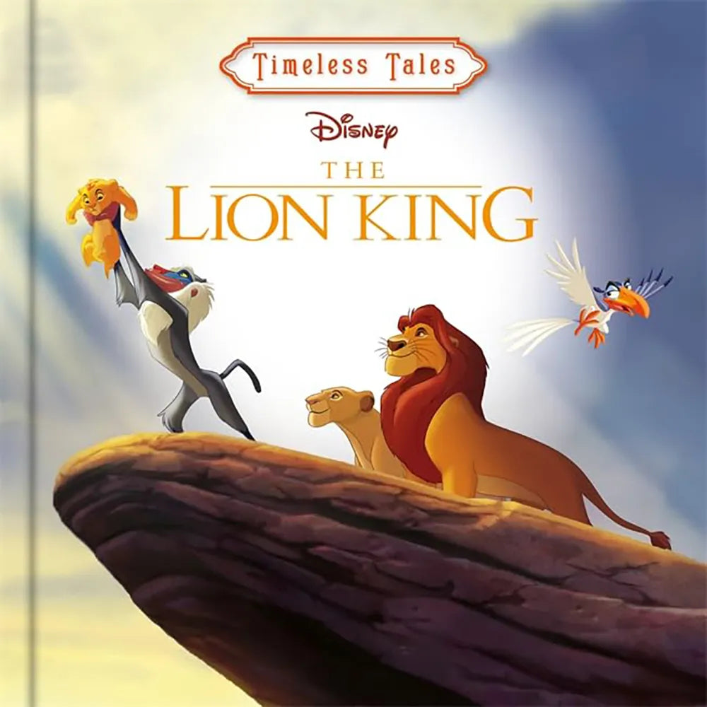 Disney: The Lion King Timeless Tales Storybook cover with vibrant Simba illustration for children 3+