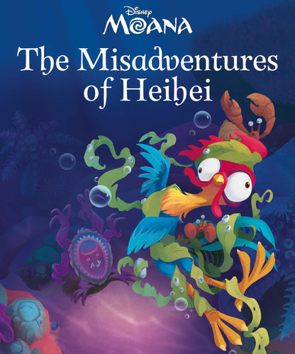 Disney Moana: The Misadventures of Heihei Picture Storybook cover with vibrant Heihei illustration for children 3+