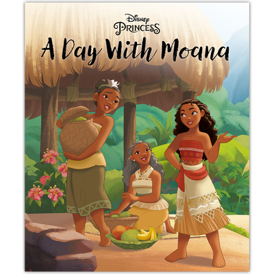 Disney Princess: A Day with Moana Picture Storybook cover with vibrant Moana illustration for children 3+