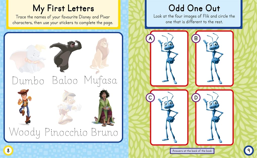 Disney: My First Big Sticker Book page with engaging Disney learning activities for kids