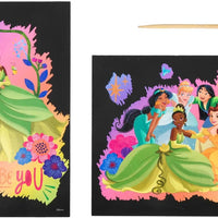 Disney Princess Scratch Art posters with tool