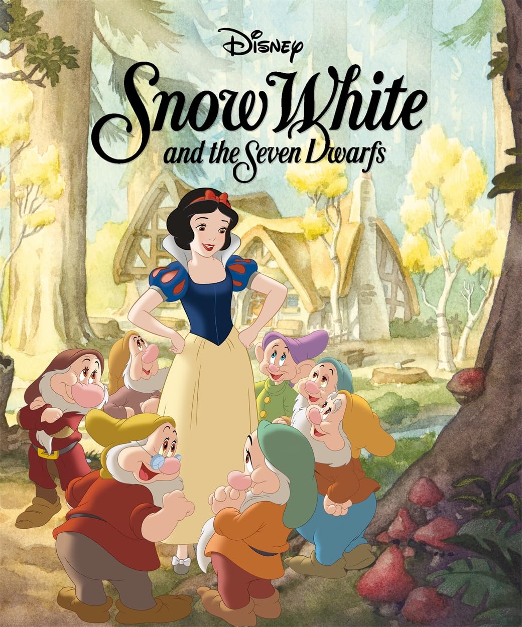 Disney Princess: Snow White and the Seven Dwarfs Storybook cover with vibrant Snow White illustration for children 3+