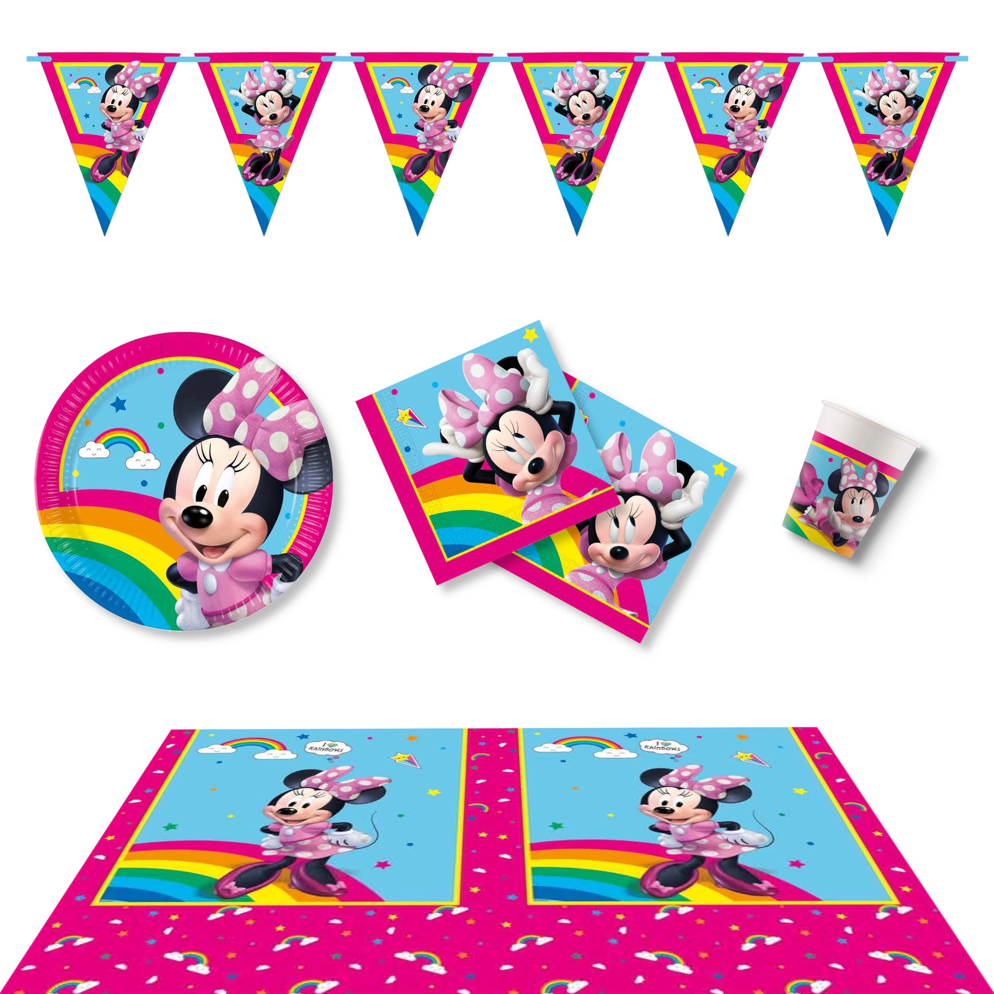 Anila's Minnie Mouse Big Party Pack for 8 people - Anilas UK